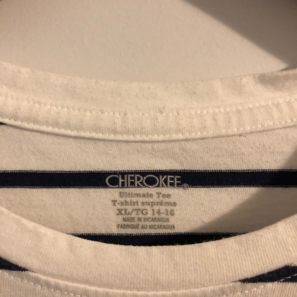 Cherokee - Ultimate Tee Stripped Navy and White - Picture 2 of 3